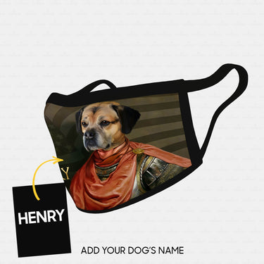 Personalized Dog Gift Idea - Royal Dog's Portrait 7 For Dog Lovers - Cloth Mask